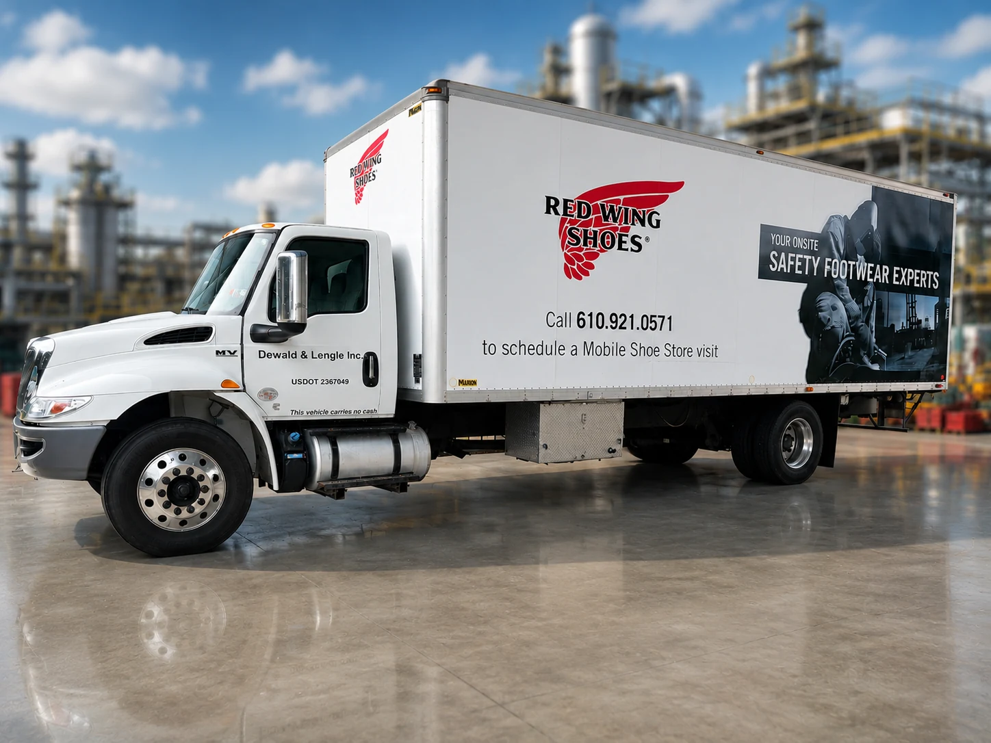 Dewald and Lengle Red Wing mobile shoe truck